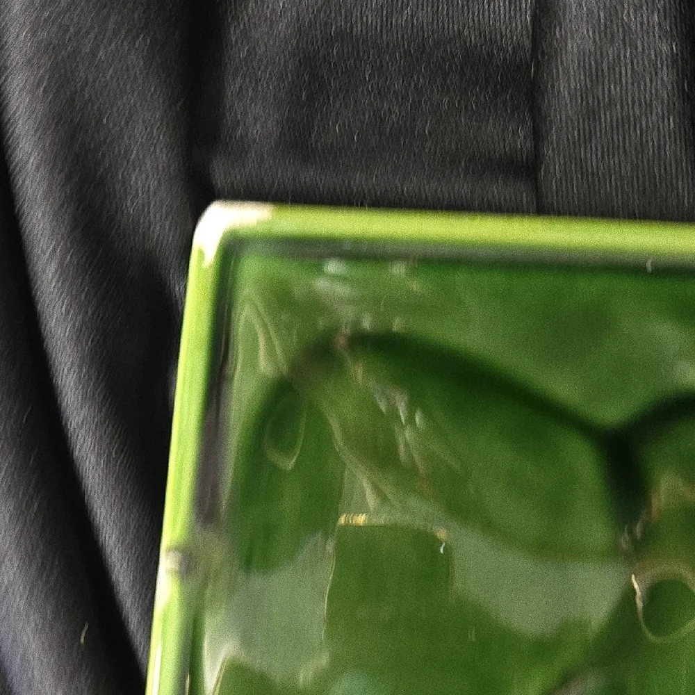 Green Fish-Shaped Ceramic Dish/Ashtray